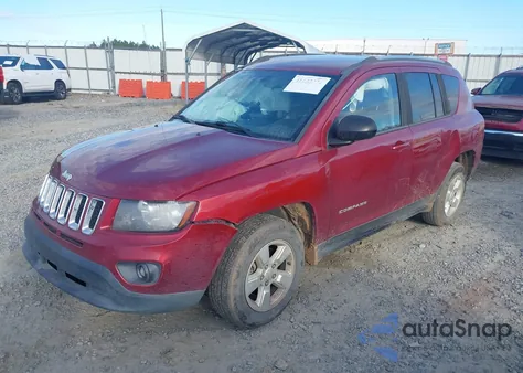 2014 Jeep Compass Sport из США, поврежденный, VIN 1C4NJCBAXED800783